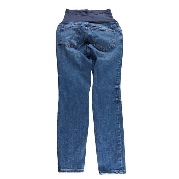 Old Navy Womens 10 Medium Wash Rockstar Super Skinny Full Panel Maternity Jeans - Picture 4 of 10